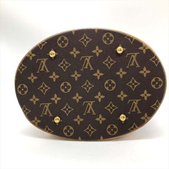 LOUIS VUITTON Authentic Brown Monogram Canvas Tote Bag - Picture 4 of 13